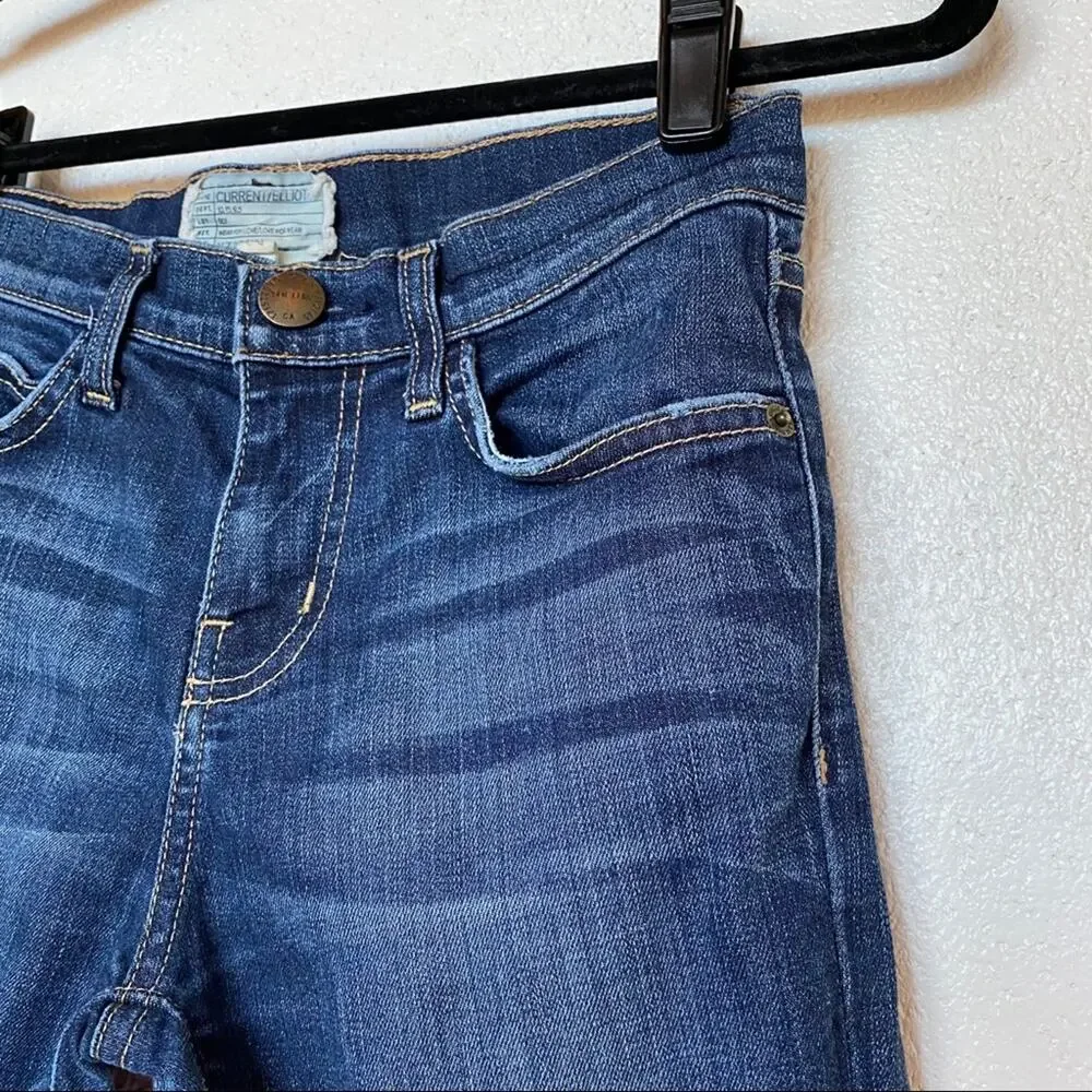 Current Elliott High Waist Skinny Adventure Jeans Size 25